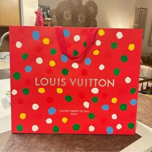 Louis Vuitton Red Multicolor Dot Bag